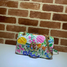 GUCCI-446744 9251 구찌 GG 마몽 켄 스캇 프린트 미니 숄더백