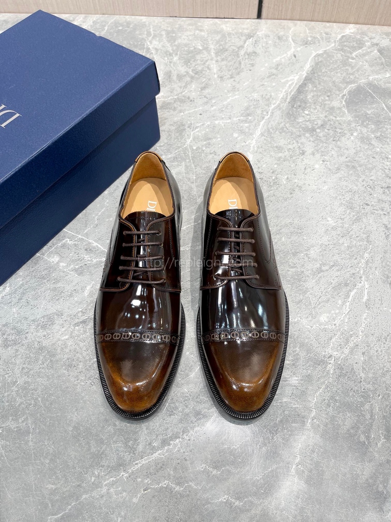 DIOR 더비 슈즈  송아지 가죽