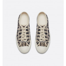 DIOR- 디올 KCK211OBE_S56B WALK'N'DIOR 스니커즈 딥 블루 Dior Oblique 자수 코튼