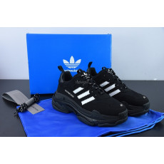발렌시아가- 712821W2ZB21090 BALENCIAGA / ADIDAS TRIPLE S 스니커즈 블랙 (남여공용)