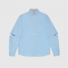 GUCCI - 구찌 ‎742715 ZANU5 4990 자수 코튼 포플린 셔츠