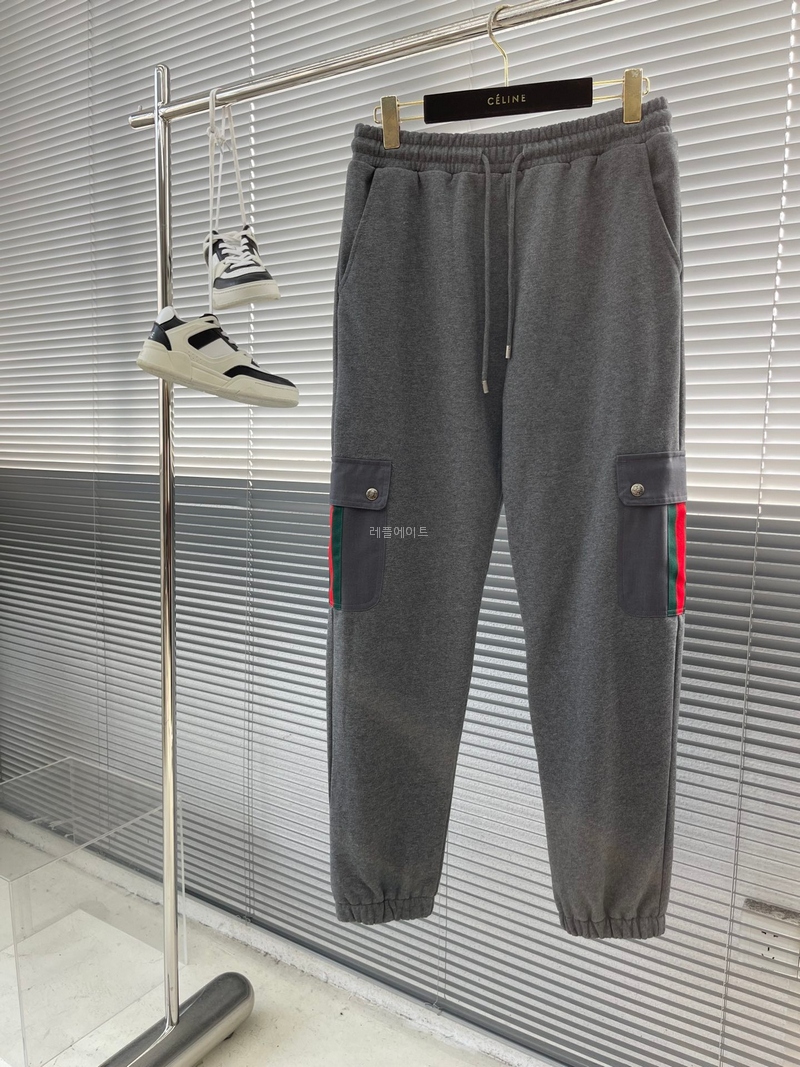 GUCCI - 구찌 ‎‎752189 XJFQV 1043 웹(WEB) 코튼 저지 조깅 팬츠