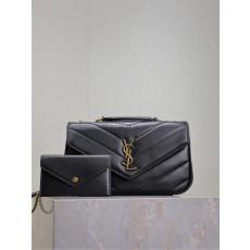 SAINT LAURENT-YSL 801437AAEAX1000 matelassé loulou 스몰백
