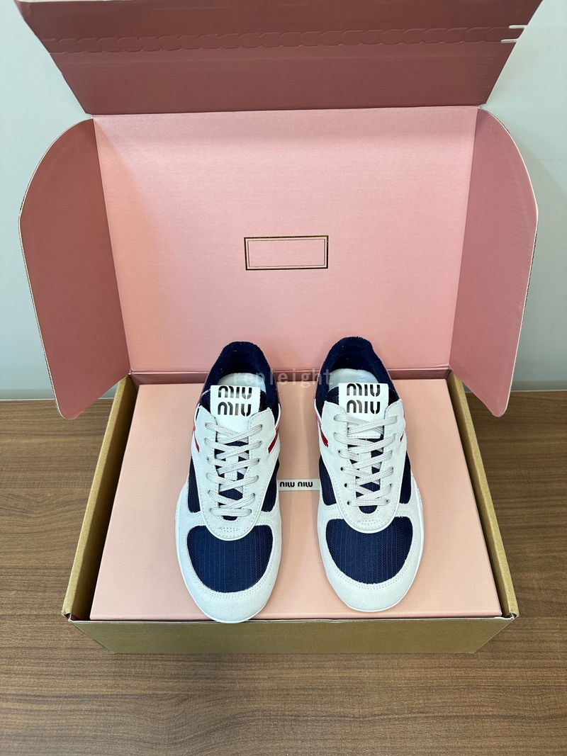 MIUMIU - 미우미우 5E428E_71L_F001Z_F_A005 스웨이드 스니커즈