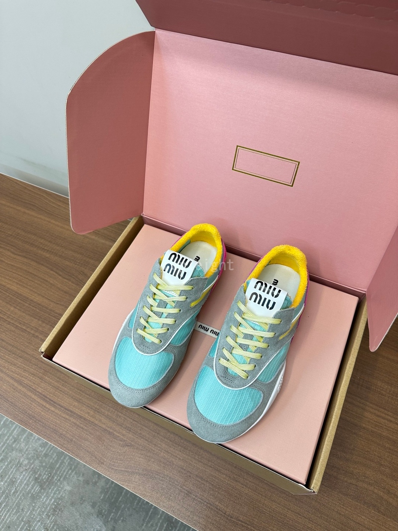 MIUMIU - 미우미우 5E428E_71L_F03TC_F_A005 스웨이드 스니커즈