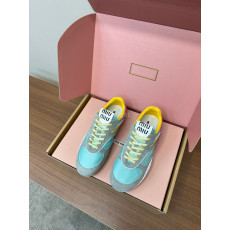 MIUMIU - 미우미우 5E428E_71L_F03TC_F_A005 스웨이드 스니커즈