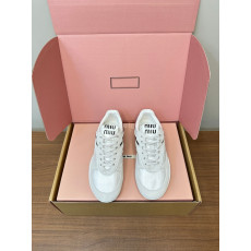 MIUMIU - 미우미우 5E428E_71L_F0X97_F_A005 스웨이드 스니커즈