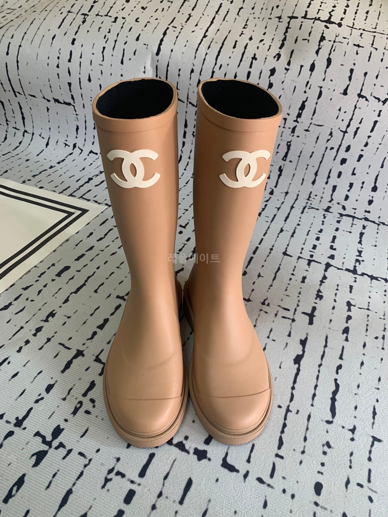 샤cc넬 레인 부츠 (하이)