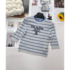 프라다 - PRADA P24V1G_11J5_F0VWZ_S_231 슈퍼파인 울 크루넥 스웨터