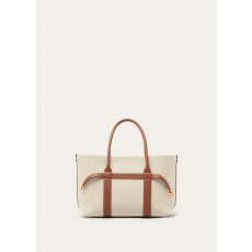 Loro Piana-로로피아나 FAO7477 내추럴 캔버스 기에라 스몰 쇼퍼백