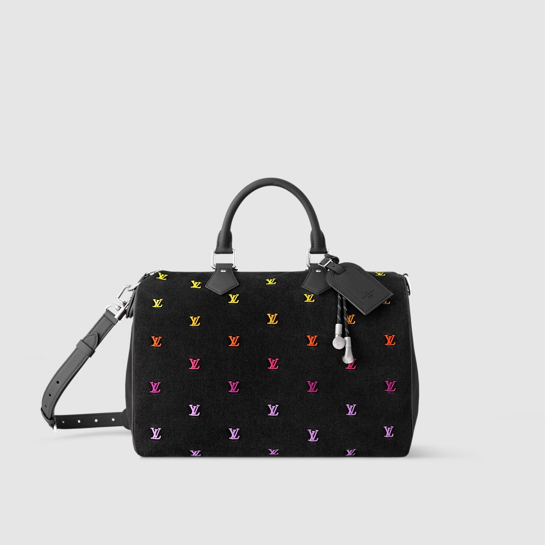 LOUIS VUITTON-루이비통 M14136 LV 블라종 데님 스피디 반둘리에 40