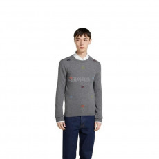 GUCCI - 구찌 833668 XKEYH 1015 인타르시아 파인 캐시미어 스웨터