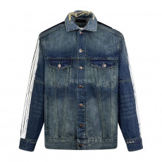 발렌시아가-BALENCIAGA 831688TSW714011 Men's Cut-up Tracksuit Jacket in Blue