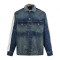 발렌시아가-BALENCIAGA 831688TSW714011 Men's Cut-up Tracksuit Jacket in Blue