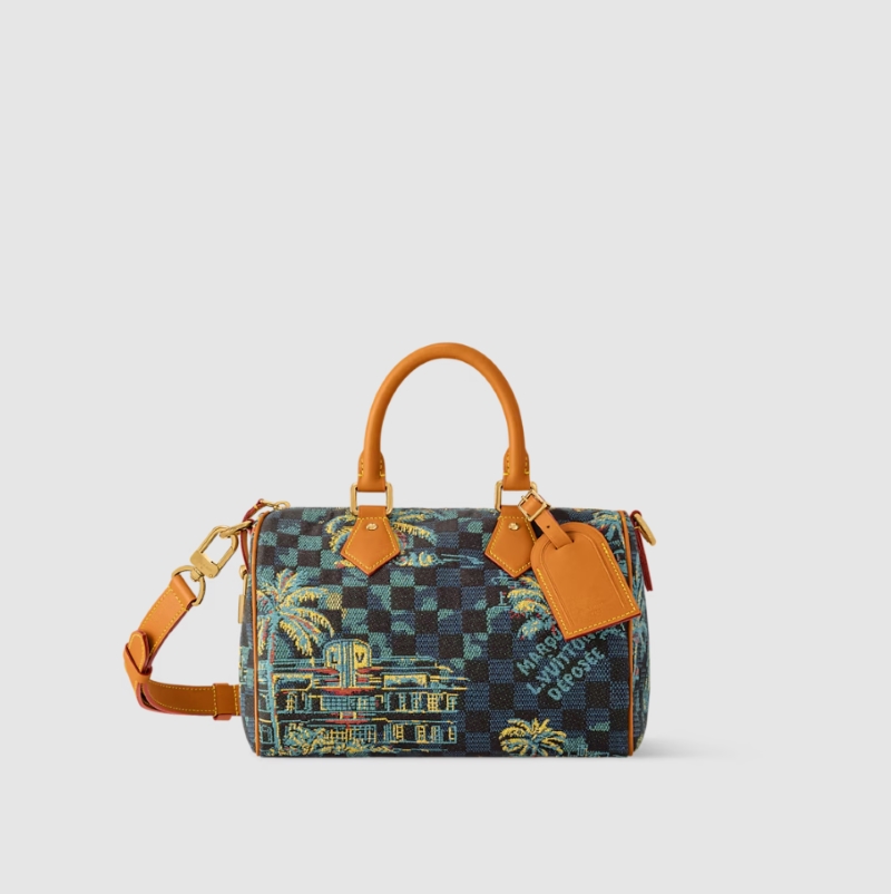 LOUIS VUITTON-루이비통 N00225 다미에 팜 트리 스피디 반둘리에 25