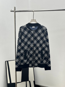 BURBERRY - 버버리 Burberry Check Pattern Wool Blend Sweater
