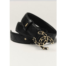 Belt - Calfskin & gold-tone metal (3.0CM)