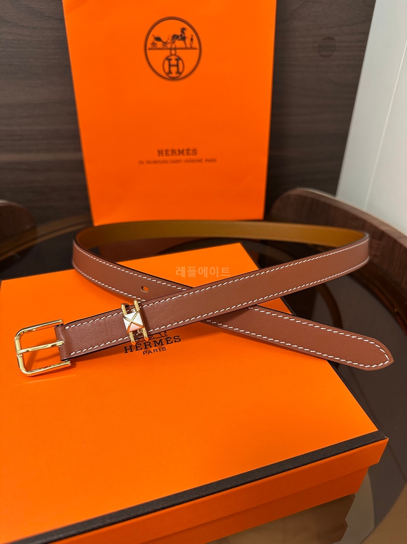 에르메스-HERMES H010707UKAA085 Mini Clou 20 belt