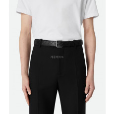 보테가 베네타 - BOTTEGA VENETA 837724V0AQ18803 Intrecciato Stamp Belt (35MM)