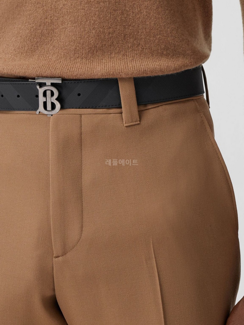 버버리-BURBERRY 80653391 리버시블 체크 TB 벨트
