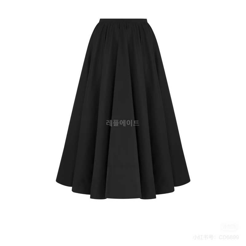 DIOR - 디올 551J02A6380_X9000 Mid-Length Flared Skirt