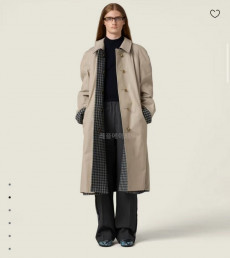 MIUMIU - 미우미우 MS2131_1798_F04U0_S_OOO 리버서블 체크 트렌치 코트