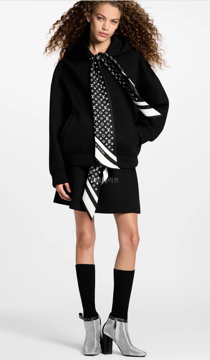 LOUIS VUITTON-루이비통 1AIR93 NEW Monogram Scarf Zip-Up Hoodie