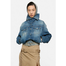 아크네-ACNE FN-WN-OUTW001114 Crinkled denim jacket