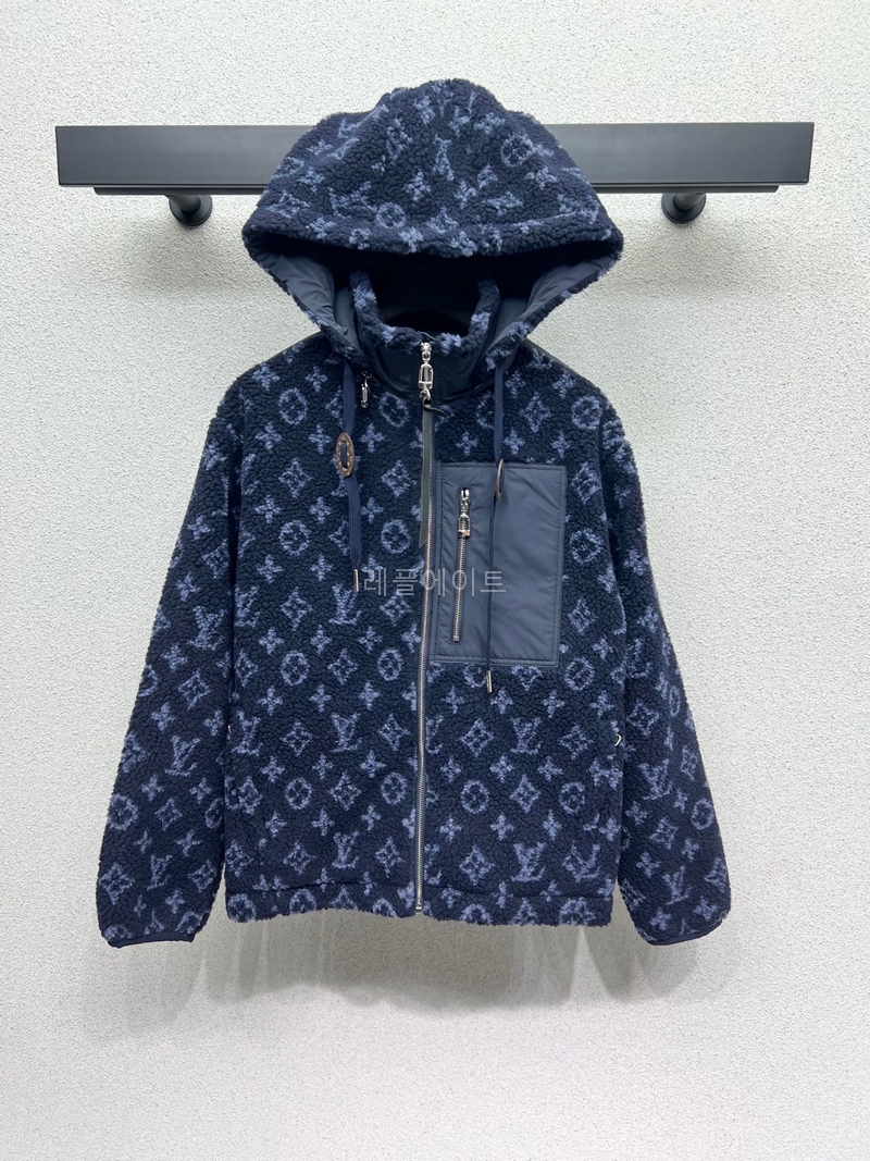 LOUIS VUITTON-루이비통 1AIQQW LV SKI 데님 이펙트 모노그램 플리스 재킷