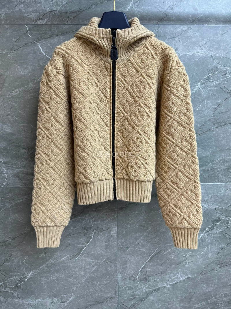 LOUIS VUITTON-루이비통 1AIVSG GOLD MINE 모노그램 타월링 집업 후디