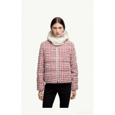 몽클레어-MONCLER K20931A00246598YN Andronne 트위드 후드 쇼트 다운 재킷