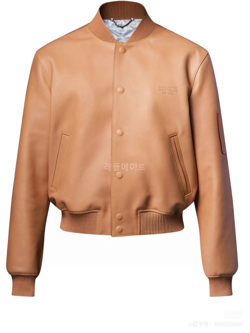 LOUIS VUITTON-루이비통 1AIMXK 가죽 바시티 블루종