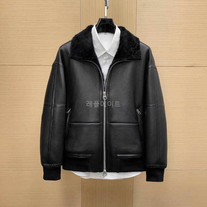 로로피아나-LORO PIANA FAO5087 메리노 셔링 Peter 봄버 재킷