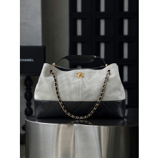 샤넬 CHANEL 쇼핑백 스웨이드 카프스킨