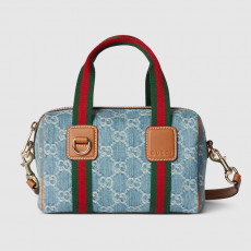 GUCCI-구찌 859975 FAFTZ 8661 블루 GG 데님 미니 GG 핸드백