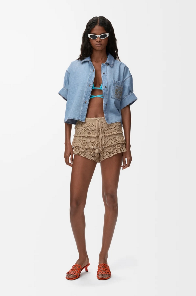 Loewe - 로에베 New in  Short sleeve shirt in denim