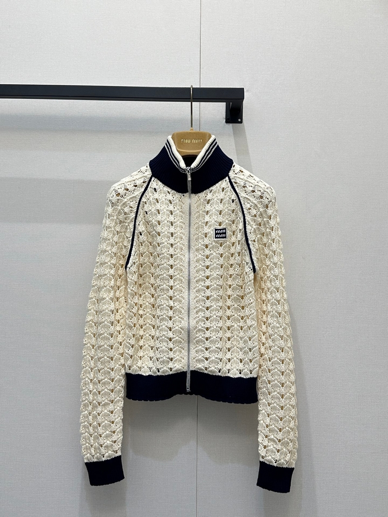 MIUMIU - 미우미우 MMF01I_1847_F0018_S_OOO Cotton zipper cardigan