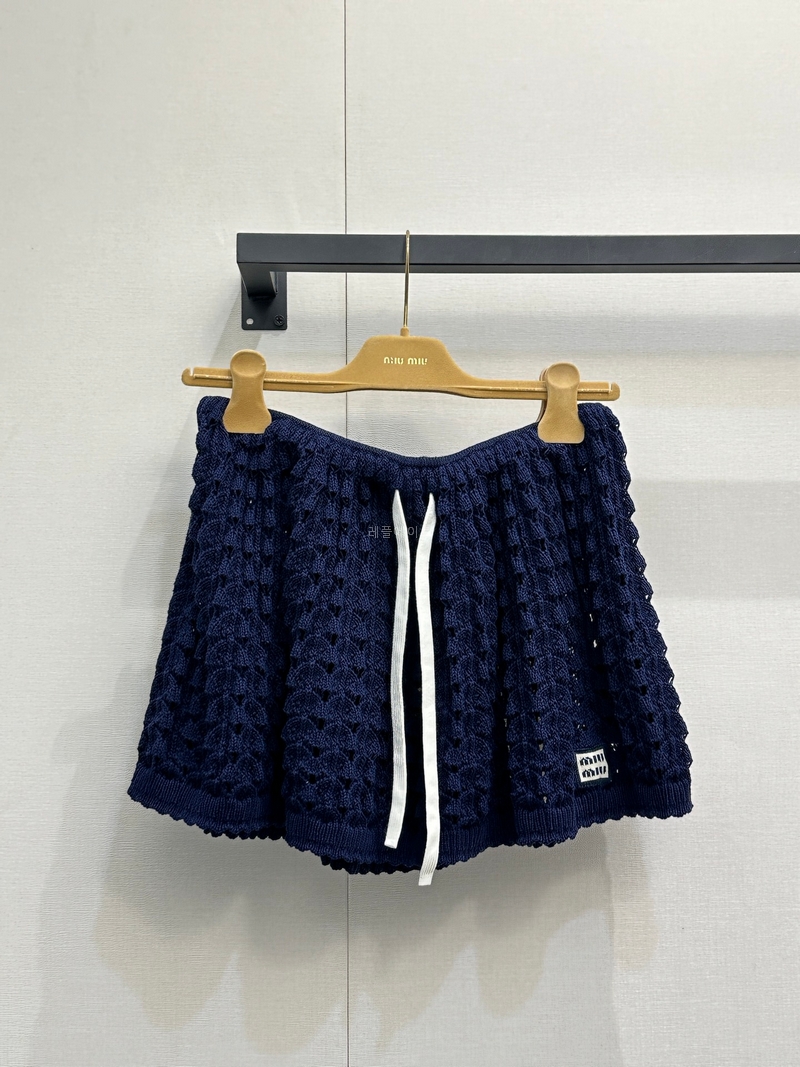 MIUMIU - 미우미우 MMG588_1847_F0008_S_OOO Cotton miniskirt