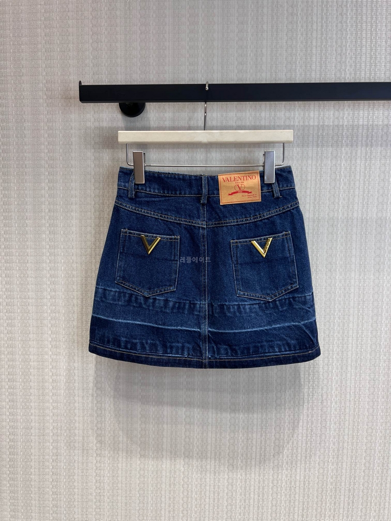 발렌티노 - Valentino Denim shorts 데님 스커트